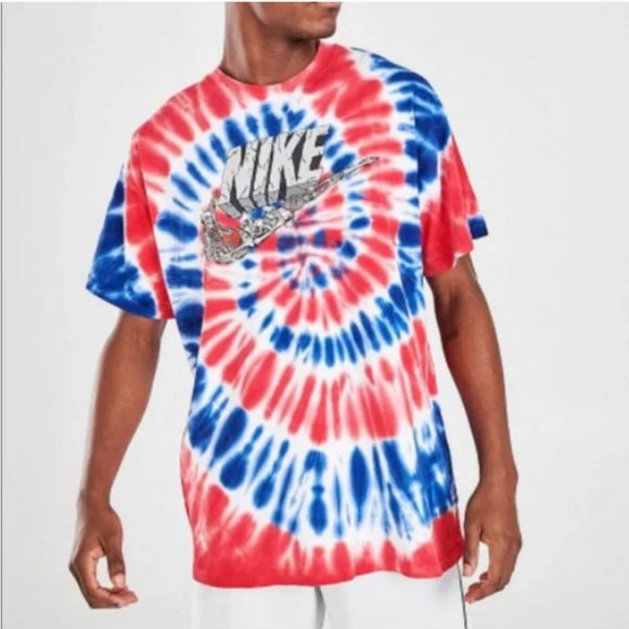 Nike Other - Nike Tie Dye Skeleton Swoosh Graphic T-Shirt